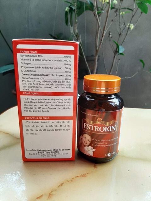 Estrokin Cân Bằng Nội Tiết Tố Nữ Làm Đẹp Da Lọ 30 Viên