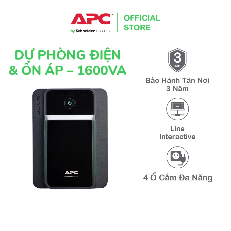 Bộ lưu điện APC by Schneider Electric UPS 1600VA 230V & ổn áp BX1600MI-MS