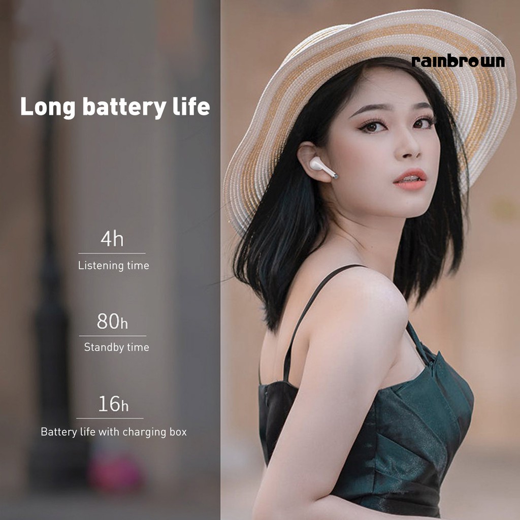 Tai Nghe Bluetooth 5.0 Âm Thanh Siêu Trầm Điều Khiển Cảm Ứng / Rej / Tw12