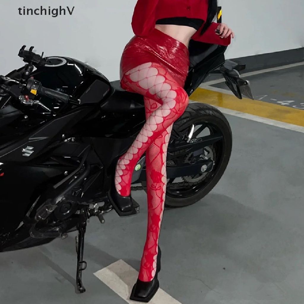 [TinchighV] Quần Tất Lưới Dài Rỗng Màu Sắc Kẹo Ngọt Dành Cho Nữ