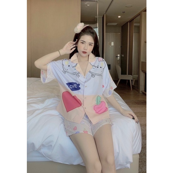 ĐỒ BỘ - PIJAMA MẶC  NHÀ FORM CÁNH DƠI ĐÙI SÓNG CHẤT MANGO MỀM MẠI, MÁT MẺ | BigBuy360 - bigbuy360.vn