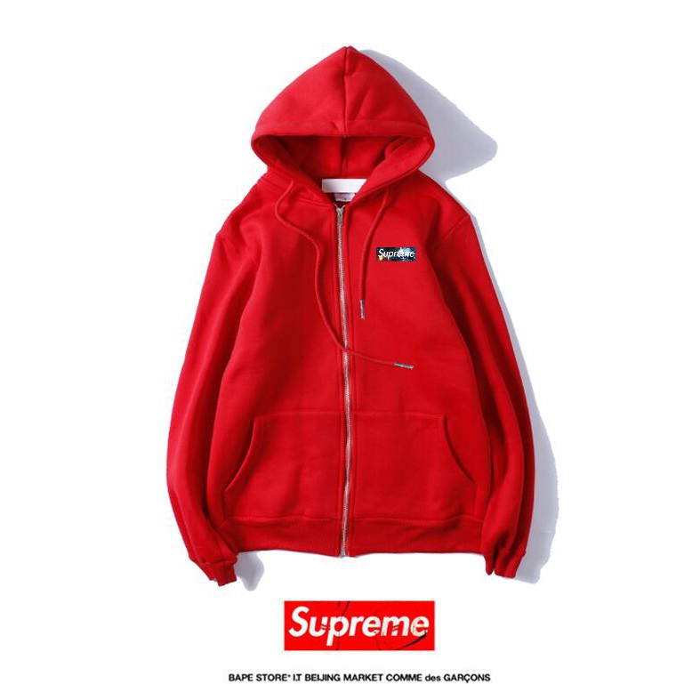 Áo Hoodie Vải Cotton In Chữ Supreme Thời Trang Cho Nam Nữ