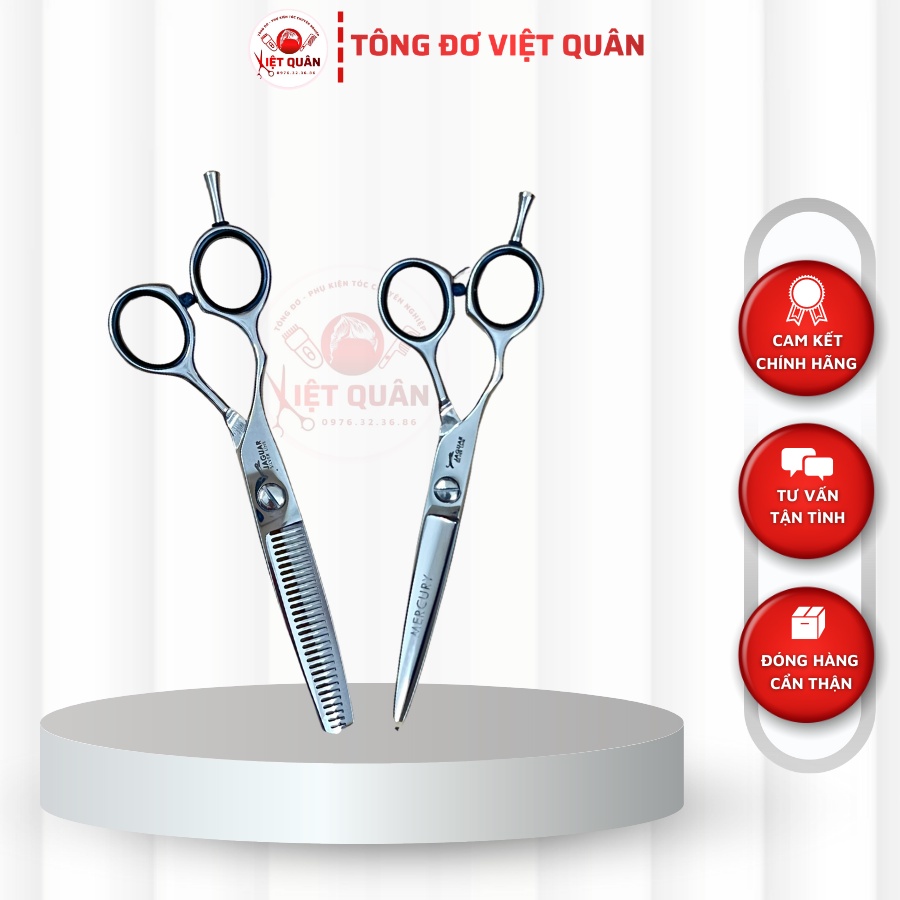 Bộ kéo cắt tóc tay trái Nhập Khẩu Jaguar 6.0 cao cấp dành cho anh em baber, thợ tóc thuận tay trái