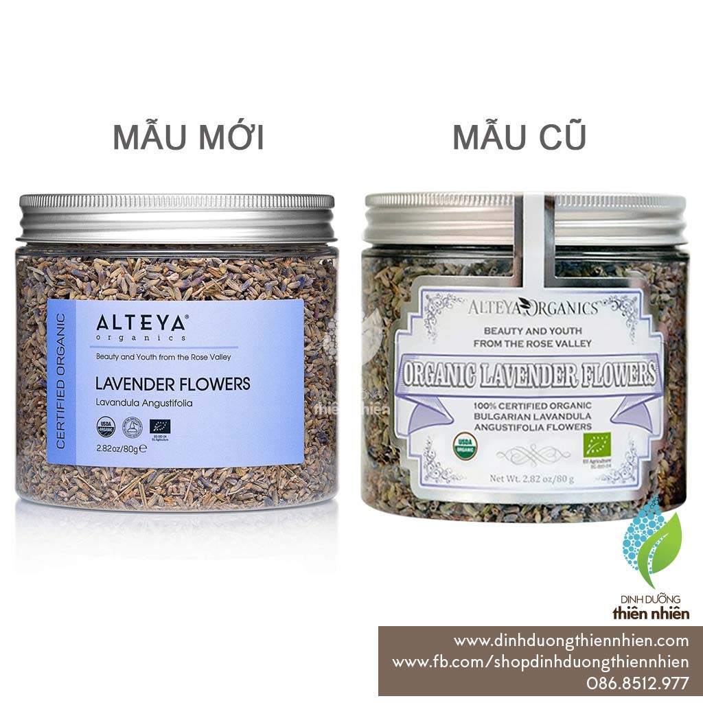 Trà Hoa Oải Hương Lavender Hữu Cơ, Alteya Organics Lavender Flower Tea, 80g