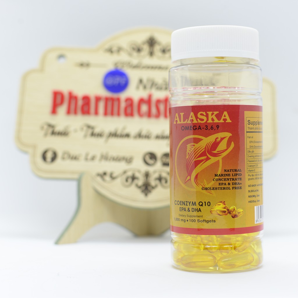 Omega 3 6 9 - Alaska - hộp 100 viên- cung cấp EPA DHA Omega