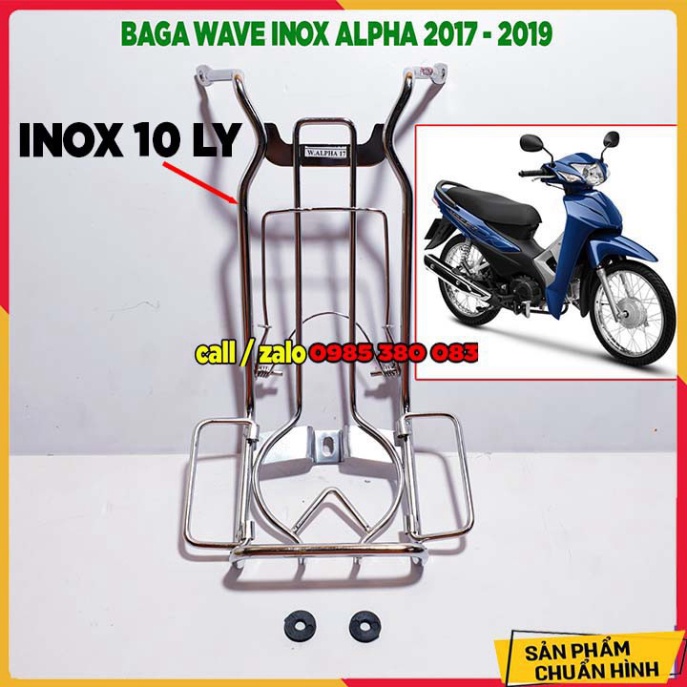 ✅ BAGA INOX 10 LY KO RỈ AB 17 - AB 20 / EXCITER 135 - 150 /WINNER X / WINNER V1 / WAVE A 17 - 20 / WAVE RS ✅ Ảnh thật Sp