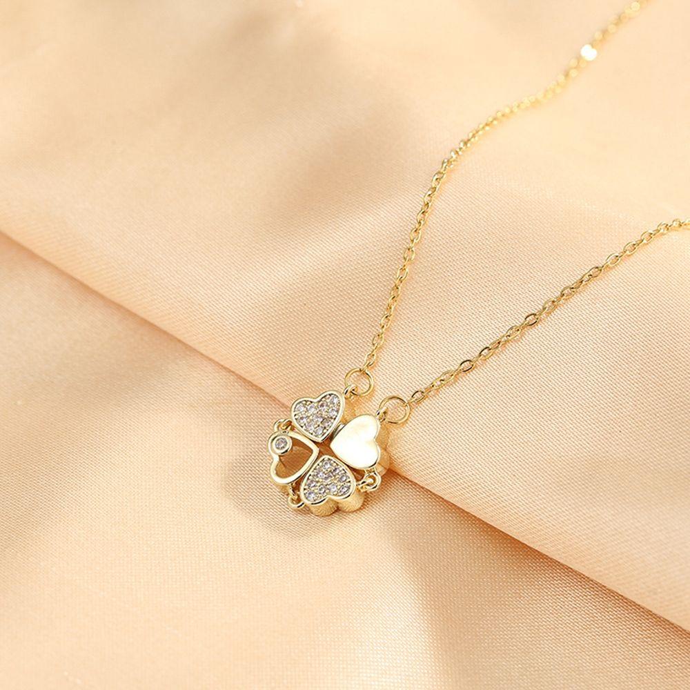 MOCHO Dây Chuyền Mặt Trái Tim Đính Đá Thời Trang Cho Nữ