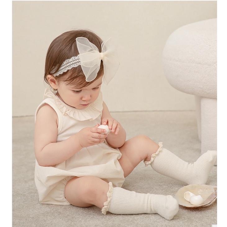 Suit váy cổ bèo bé gái Little tini Hàn Quốc