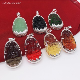 Mặt phật bản mệnh bọc bạc,mặt dây chuyền