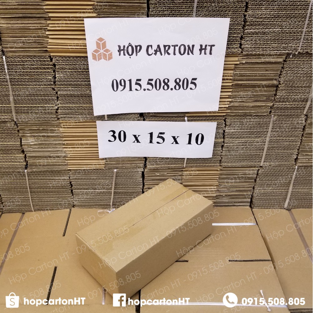 30x15x10 Hộp carton đóng hàng