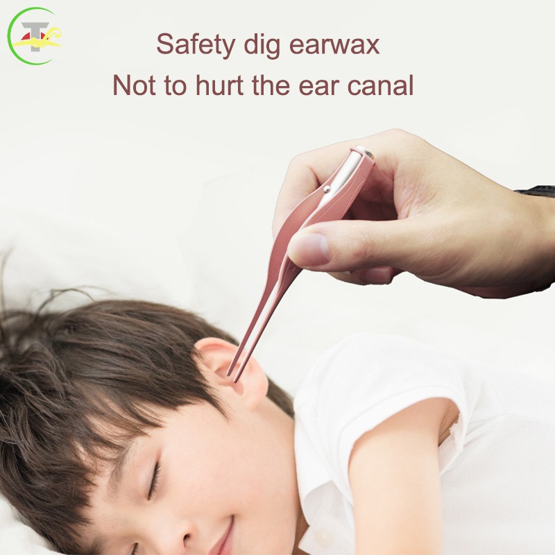 TG 1 Pcs Ear Picks Children Led Light Ear Cleaning Tool for Ear Hygiene Care @vn