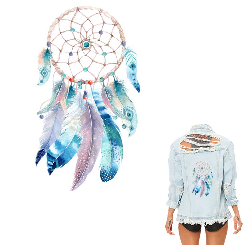Miếng Dán Trang Trí Quần Áo Hình Dreamcatcher Bằng Sắt Phong Cách Boho Mới