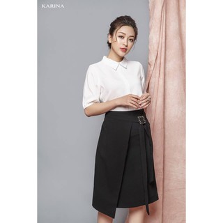 Chân váy vạt lệch đính đã