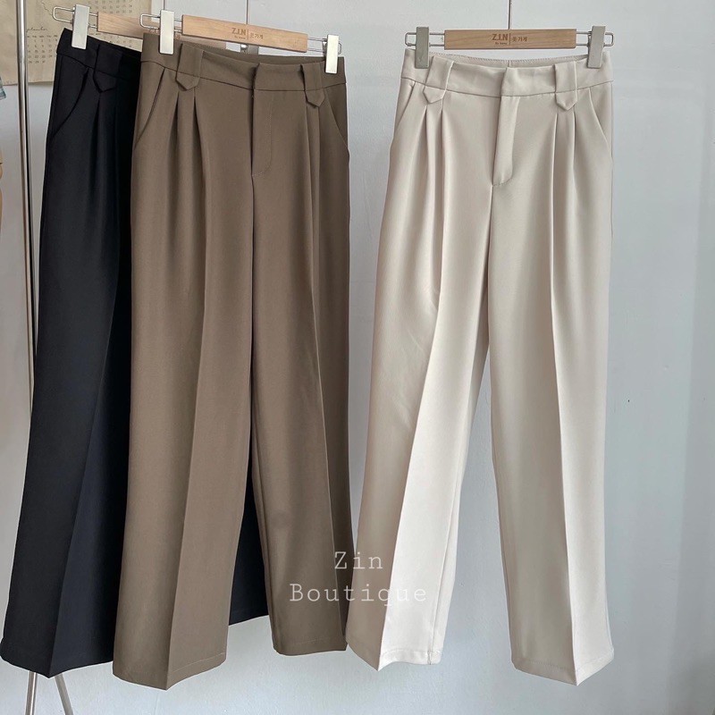 Quần suông Hàn quốc cài khuy Q211