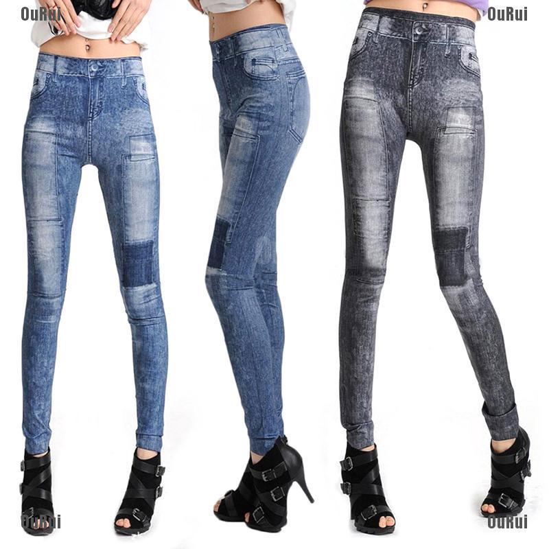 Quần Jean Dài Dáng Ôm Quyến Rũ Cho Nữ