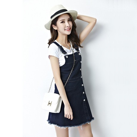 Yếm váy jean bigsize, Yếm váy jean bigsize kiểu nữ