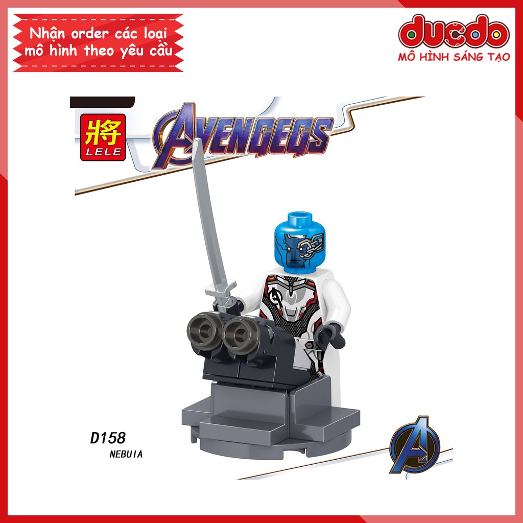 Minifigures các nhân vật End Game full vũ khí - Đồ chơi Lắp ghép Xếp hình Mô hình Mini Iron Man EndGame LeLe D157 - 164