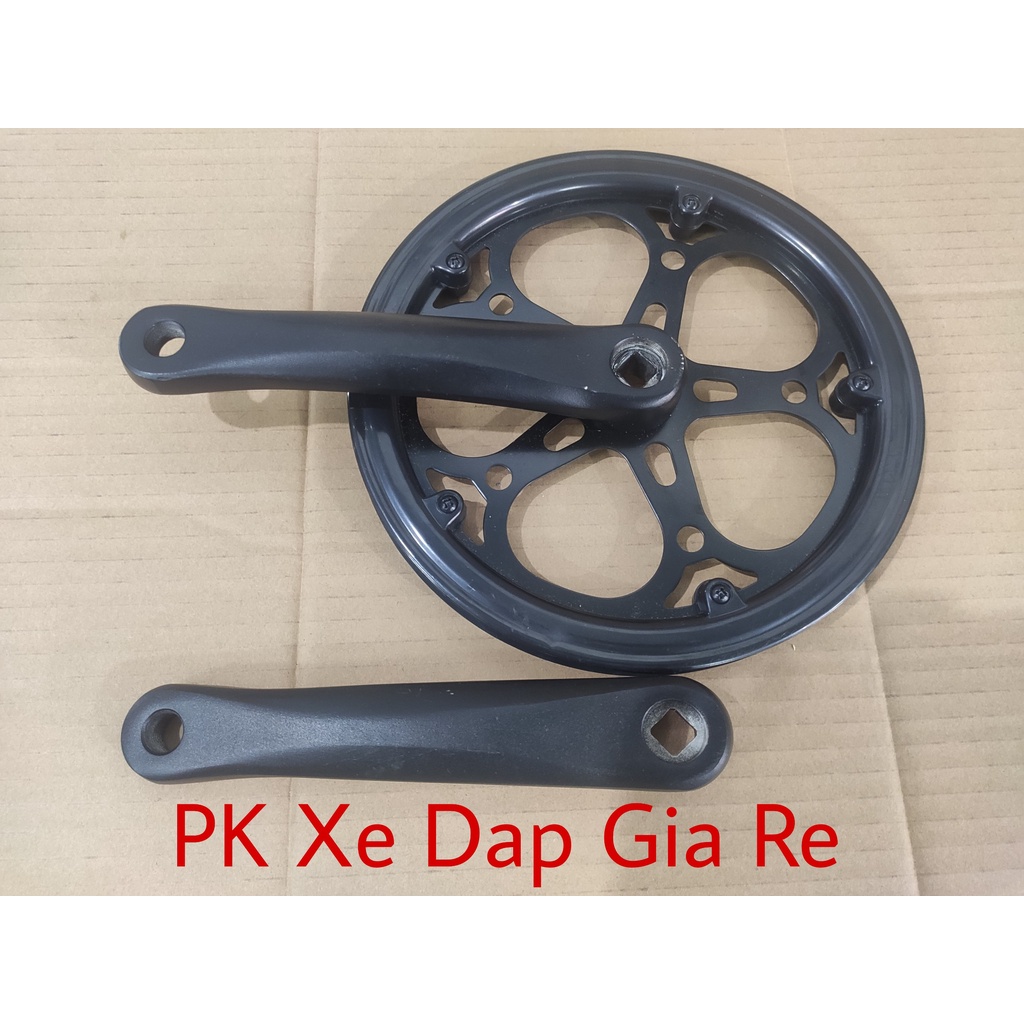 Đùi đĩa nhôm 1 tầng 52T, Đùi đĩa nhôm xe đạp thể thao 52T 1 tầng cao cấp