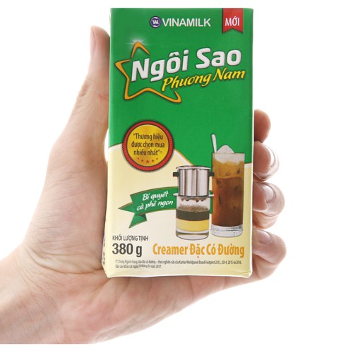 Sữa đặc ngôi sao phương Nam Vinamilk, sữa đặc hộp giấy nhỏ 380g, sữa chuyên pha cafe phin, chấm bánh mì, làm bánh,