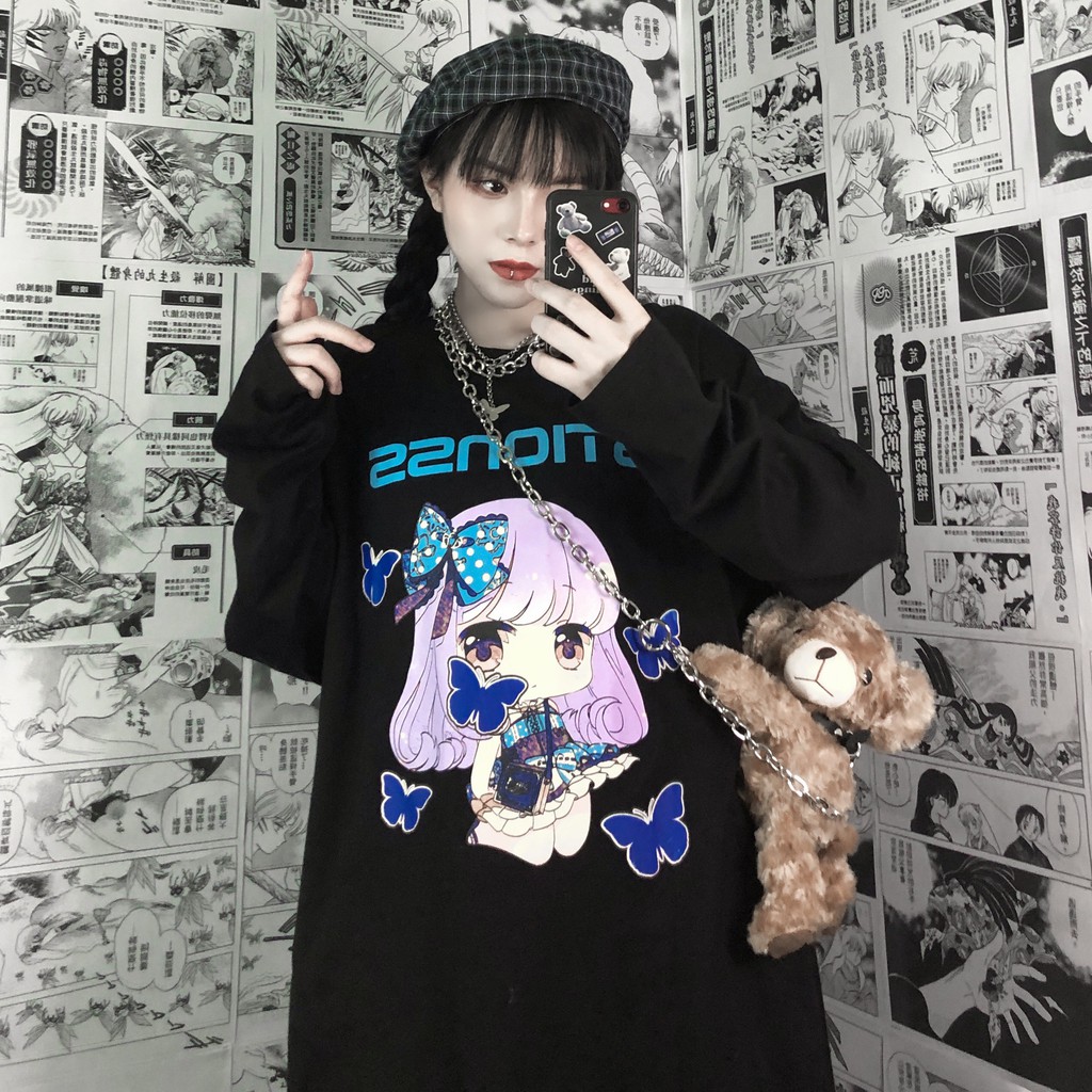 Áo thun tay dài form rộng NEKO.SG, Áo thun Streetwear SWT02