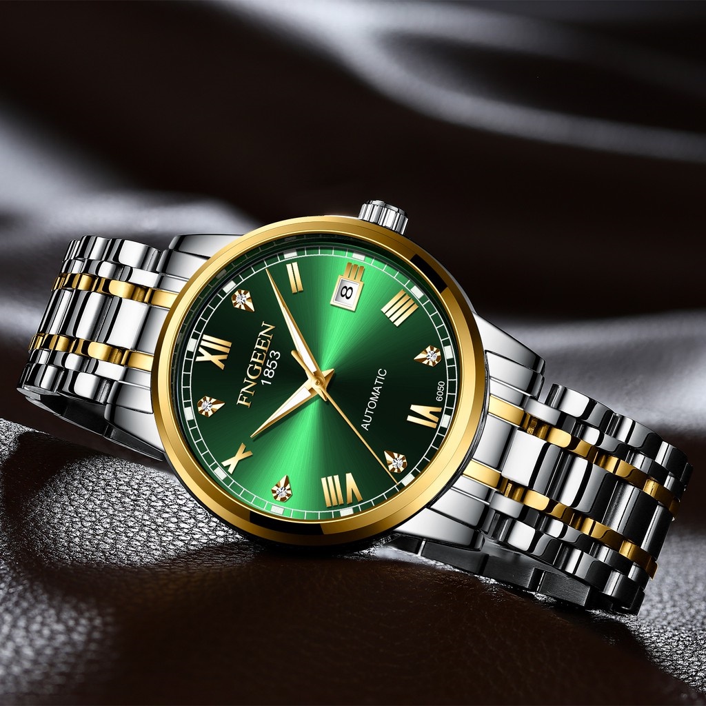 Đồng hồ cơ automatic nam Fngeen 6050 cao cấp chính hãng, dây thép không gỉ, sang trọng đẹp giá rẻ