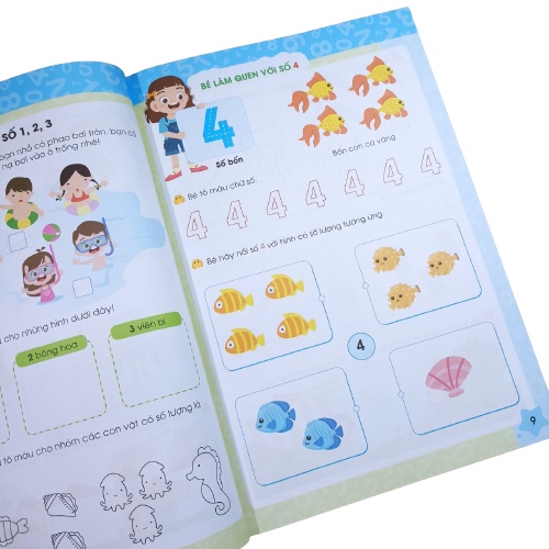 Sách - Bé Chinh Phục Toán Học - Toán Tư Duy Sáng Tạo Cho Bé Từ 4-6 Tuổi