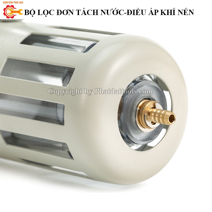 Bộ Lọc Tách Nước Khí Nén Đa Năng Kèm Van Điều Áp-Lọc Đơn,Lọc Đôi Kèm Bình Châm Dầu Tiện Dụng