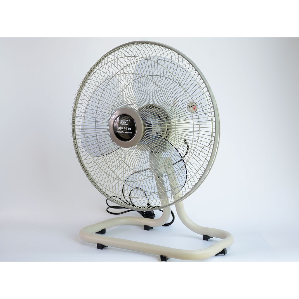 Quạt sàn chân quỳ điện cơ 91 QS400 / QS450 Bộ Quốc Phòng sải cánh 40cm vá 45cm