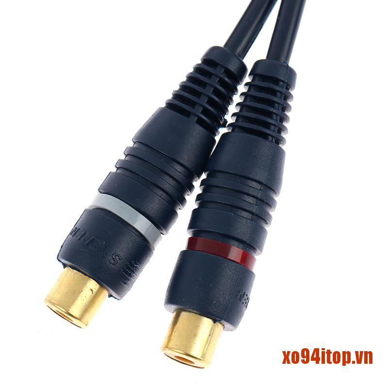 Dây Cáp Âm Thanh Chia 2 Cổng Rca Sang 1 Rca