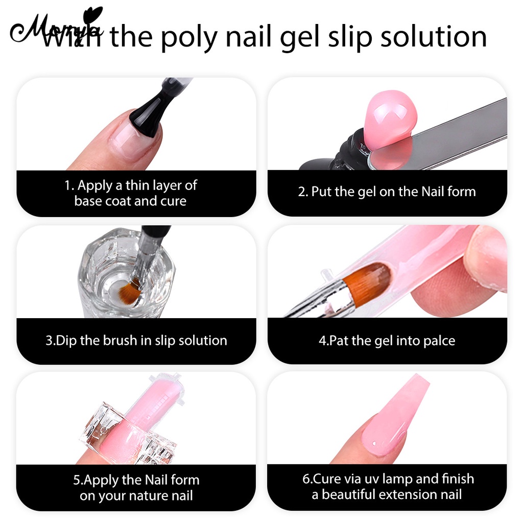 Dung dịch phủ móng Monja 75ml dùng đắp móng nghệ thuật cao cấp DIY