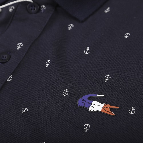 [Mã SRBACK010912 hoàn 20K xu đơn 50K] Áo polo nam xanh đen họa tiết mỏ neo 100% coton - 4 Men Store | BigBuy360 - bigbuy360.vn