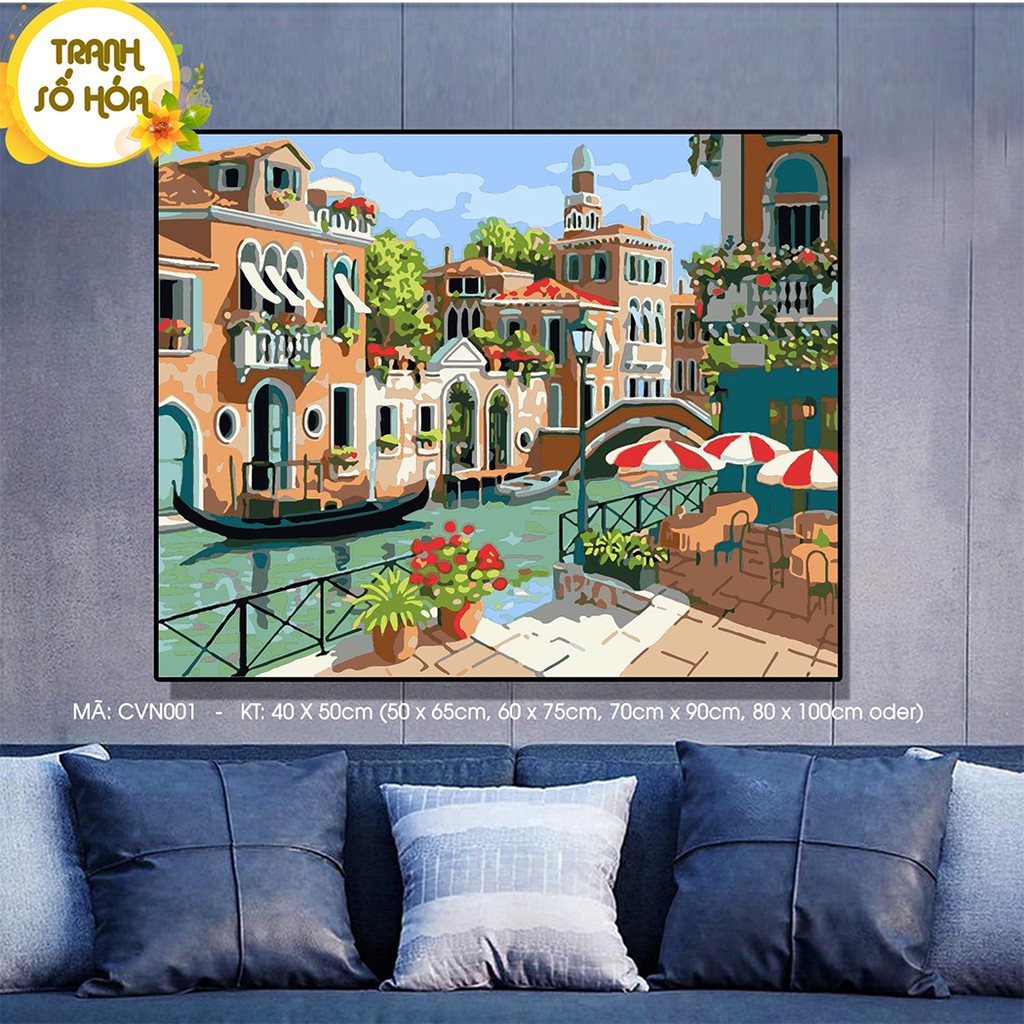 Tranh Sơn Dầu Số Hóa Phong Cảnh Tiệm Nhà Mít 50 Mẫu Đẹp Nhất Hàng Có Sẵn | BigBuy360 - bigbuy360.vn
