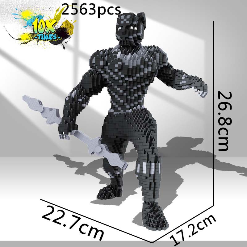 (size 30cm) đồ chơi lắp ráp 3d siêu nhân maver iron man người nhện quà tặng sinh nhật bạn trai, đồ decor