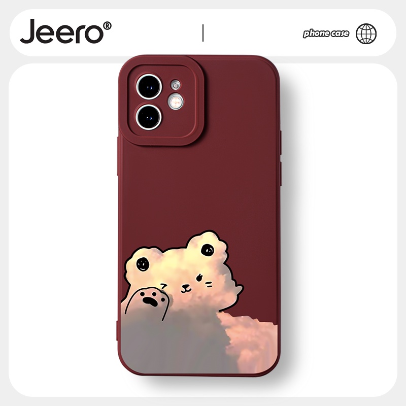 Ốp lưng JEERO mềm họa tiết cặp đôi thích hợp cho iphone 14 13 12 11 Pro Max SE 2020 X XR XS 8 7 6S 6 Plus HFF723