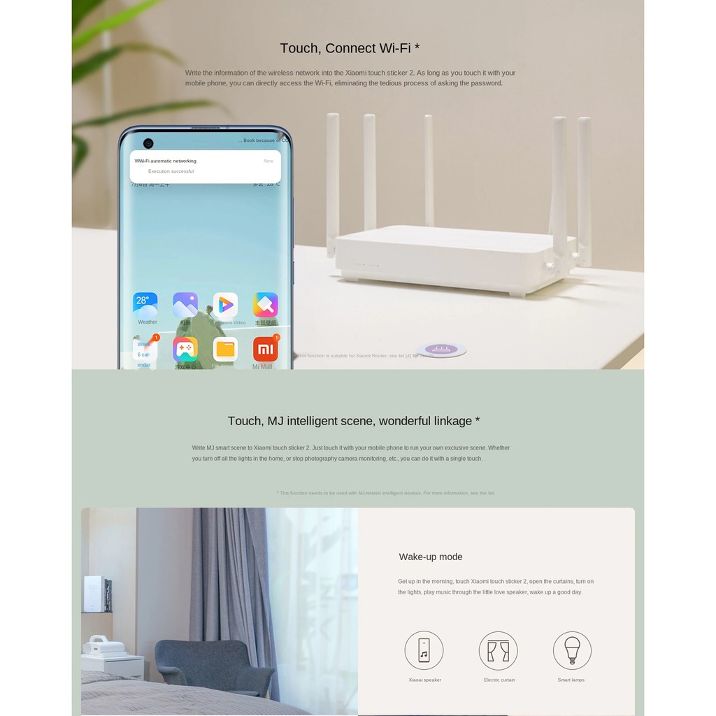 Thẻ tag NFC thông minh Xiaomi Mi Touch Sticker 2 XMPT01MW dùng cho Mi Home, chạy scene smarthome, kết nối WiFI tự động