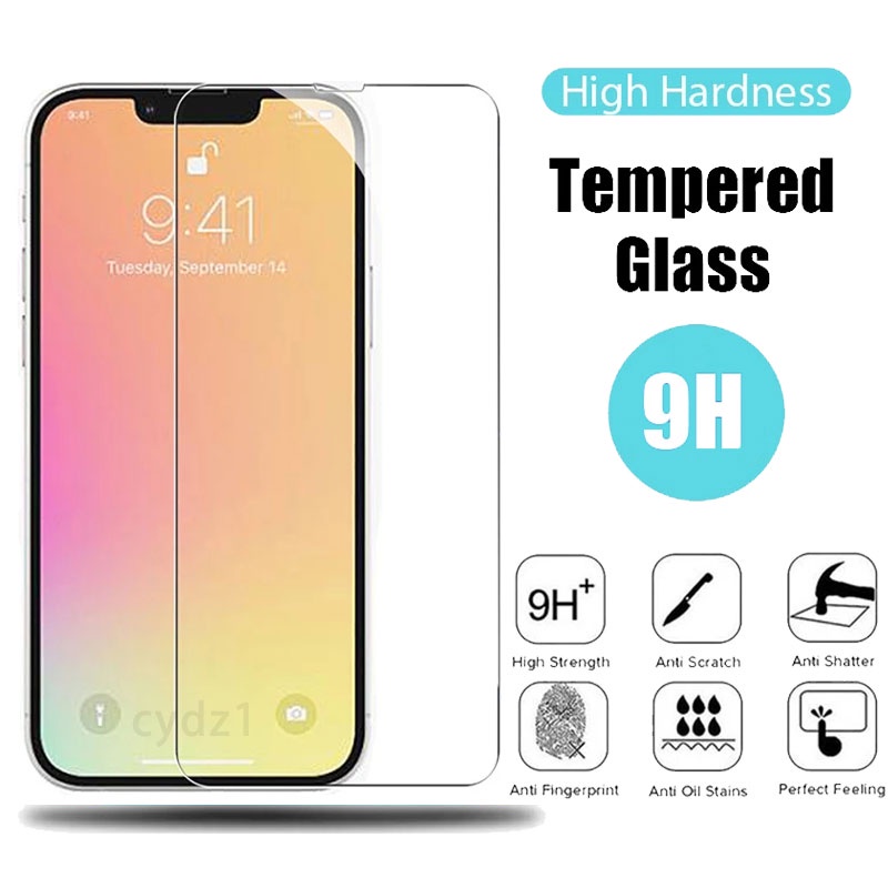 Kính cường lực bảo vệ màn hình cho iPhone 15 Ultra 14 13 12 11 Pro X Xs Max Xr 7 8 6 6s Plus 5 5s 5C SE SE2 SE3 2020 2022 4G 5G