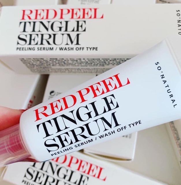 Red Peel Tingle Serum – Thay da sinh học, không bong tróc da