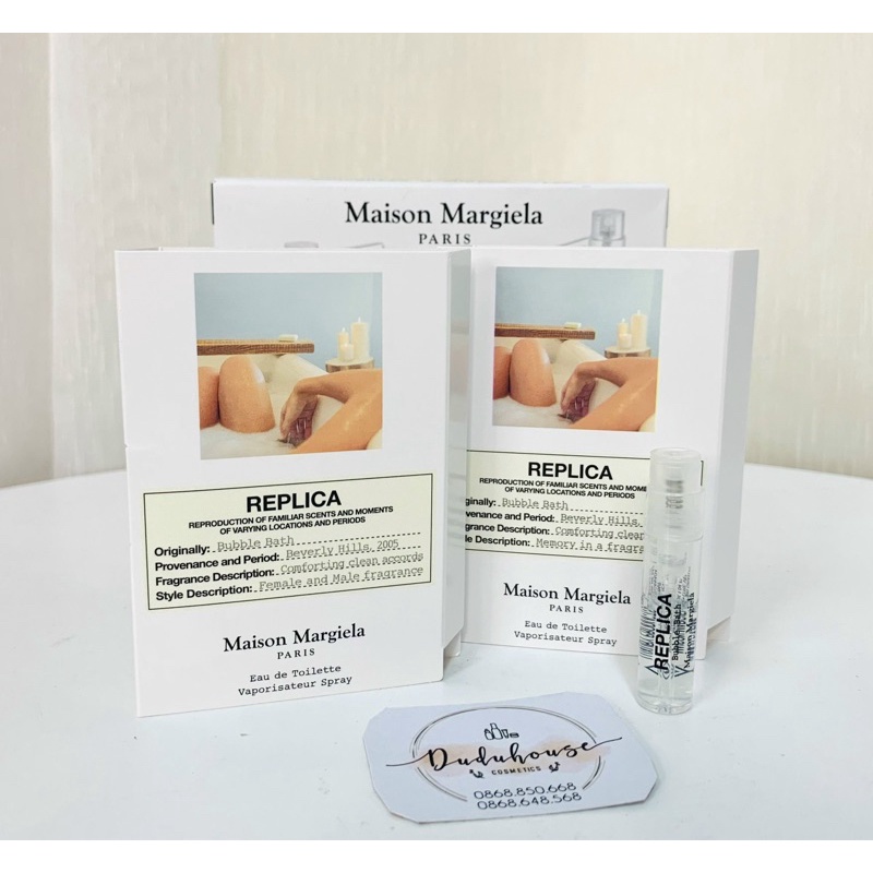 Vial Sample Nước Hoa Nam Nữ REPLICA Bubble Bath Eau de Toilette