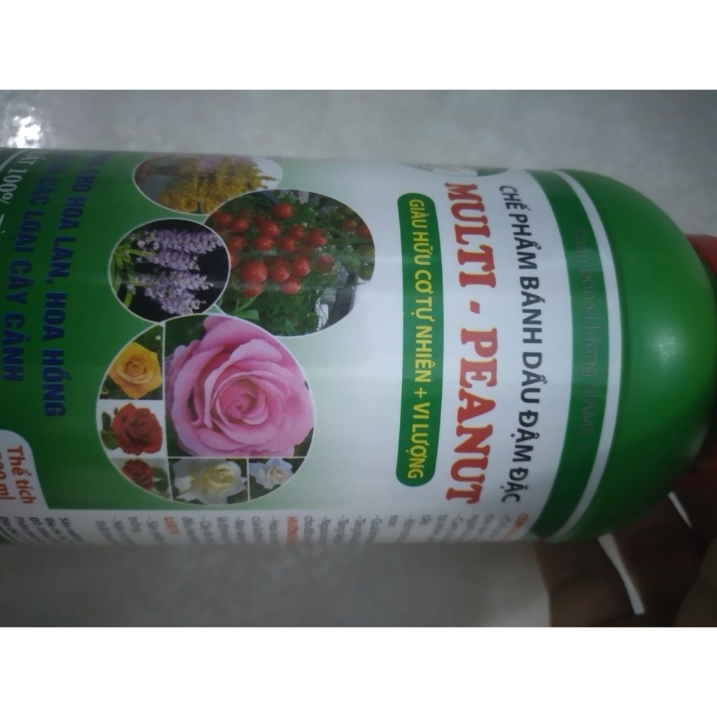 DUNG DỊCH BÁNH DẦU ĐẬM ĐẶC CHO MỌI CÂY TRỒNG-MULTI PEANUT 180 ml