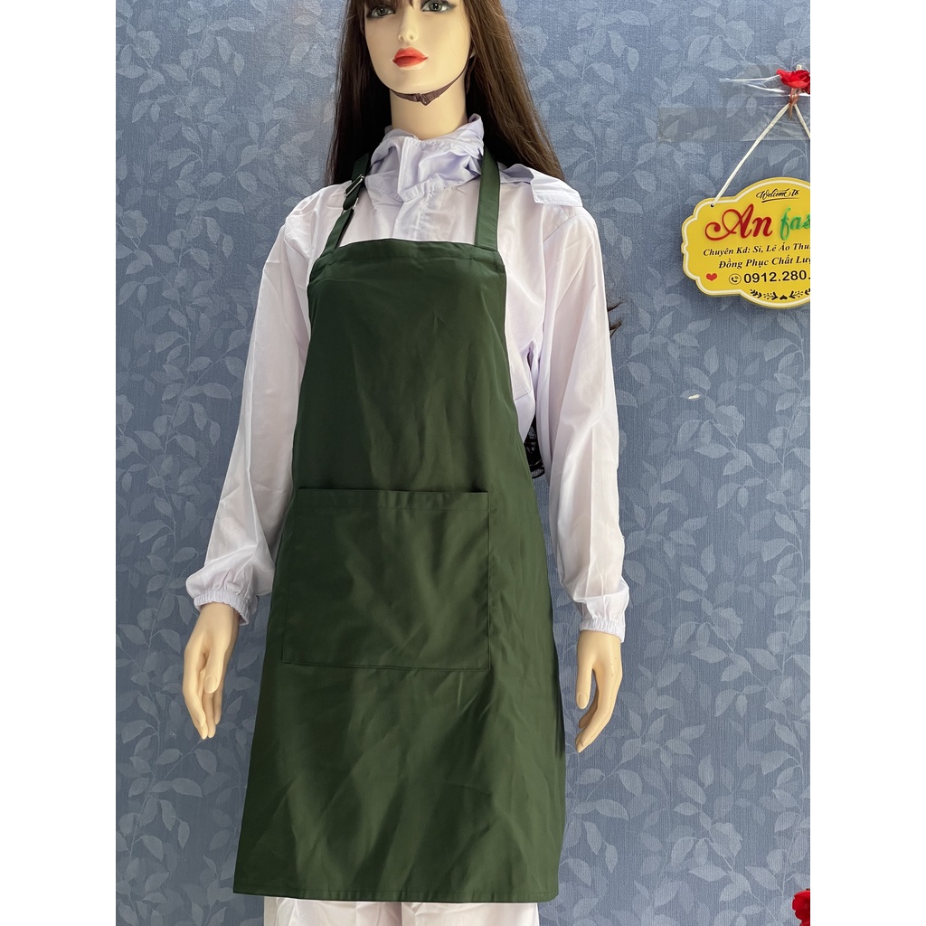 Tạp Dề Kaki Dày Dặn Nhiều Màu Cho Nam Nữ _ Hình chụp thật