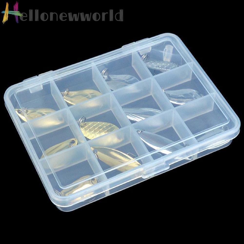 Hộp 12 Mồi Giả Câu Cá Bằng Kim Loại Cứng