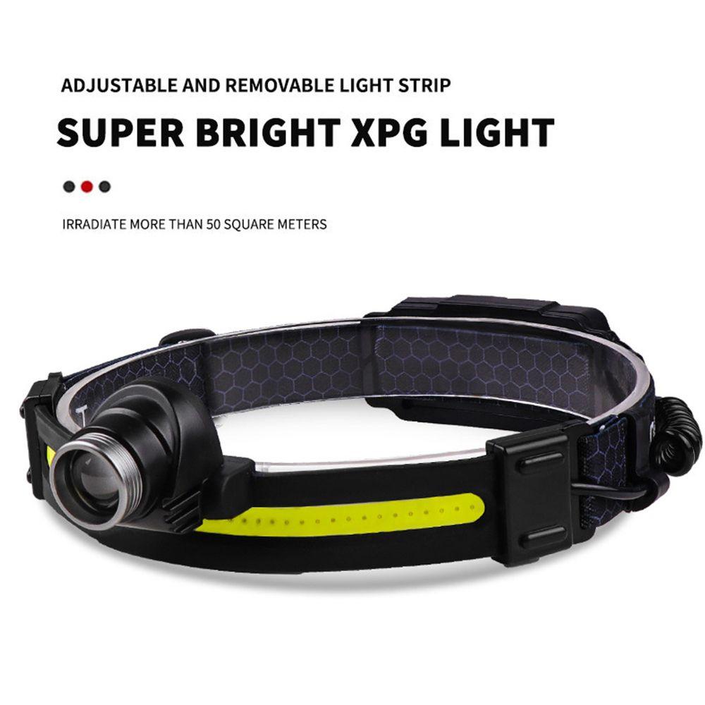 Đèn Led Đội Đầu COB Cảm Ứng Sạc USB Dùng Khi Đi Câu Cá / Leo Núi