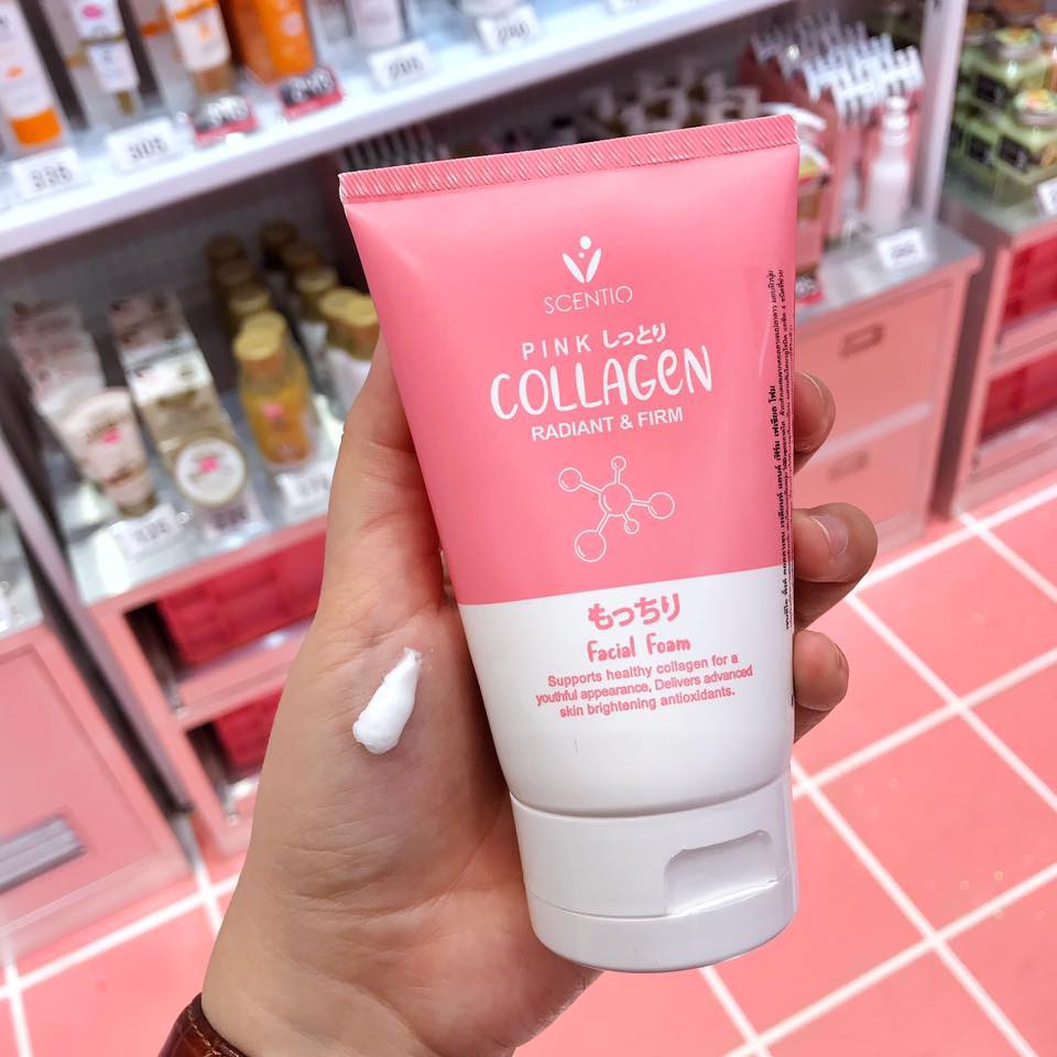 Sữa rửa mặt dưỡng trắng và săn chắc da Scentio Pink Collagen Beauty Buffet 100ml