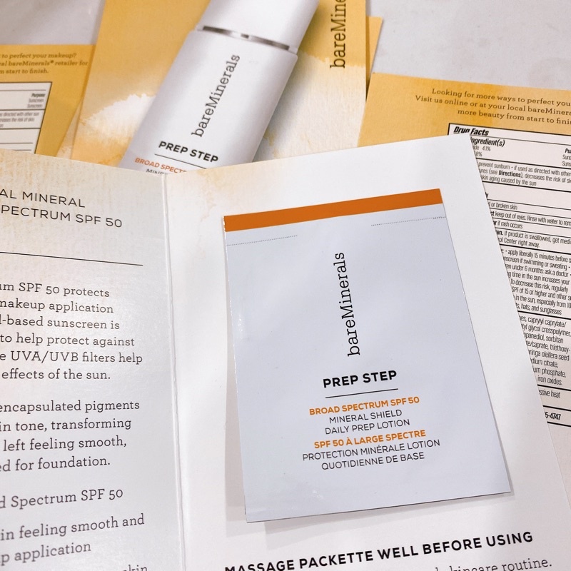 [MẪU THỬ] Sample Gói Lotion Chống Nắng BareMinerals Prep Step