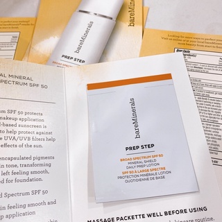 Sample Gói Lotion Chống Nắng BareMinerals Prep Step