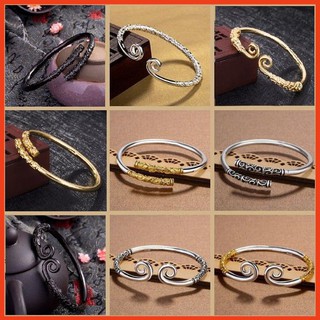 Vòng tay nam nữ kim cô -Như ý chất liệu thép xi bạc 925