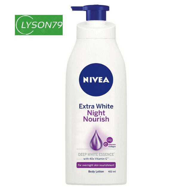 Sữa Dưỡng Thể Trắng Da Nivea Ban Đêm 400ml