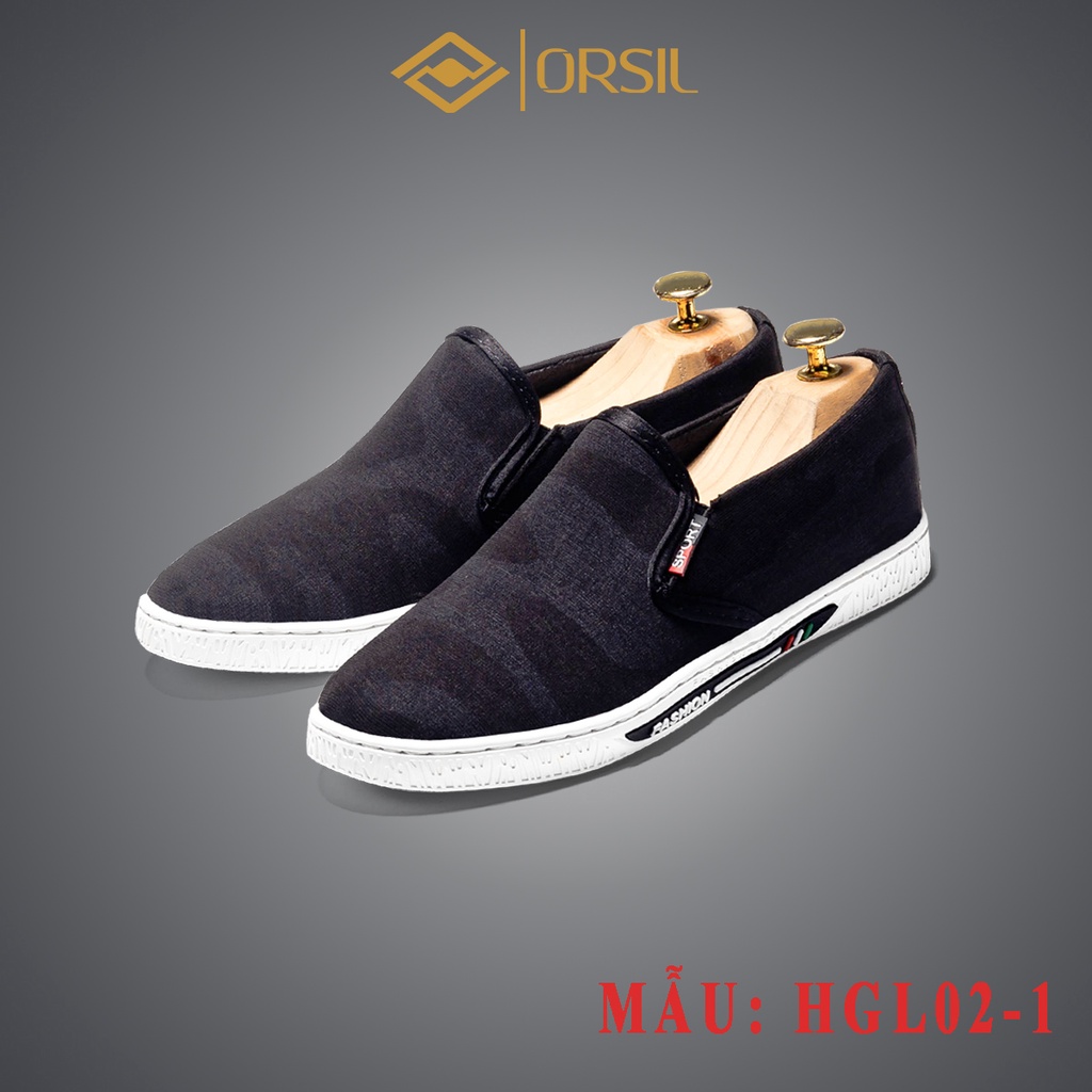 Giày lười nam vải jean ORSIL màu xanh cá tính - L13 | BigBuy360 - bigbuy360.vn