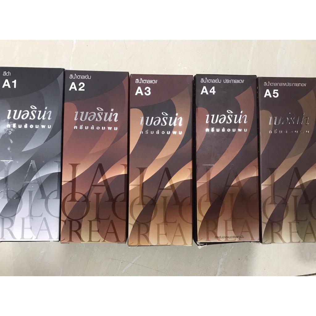 Thuốc nhuộm tóc Berina Thái Lan màu A1 A2 A3 A4 A5