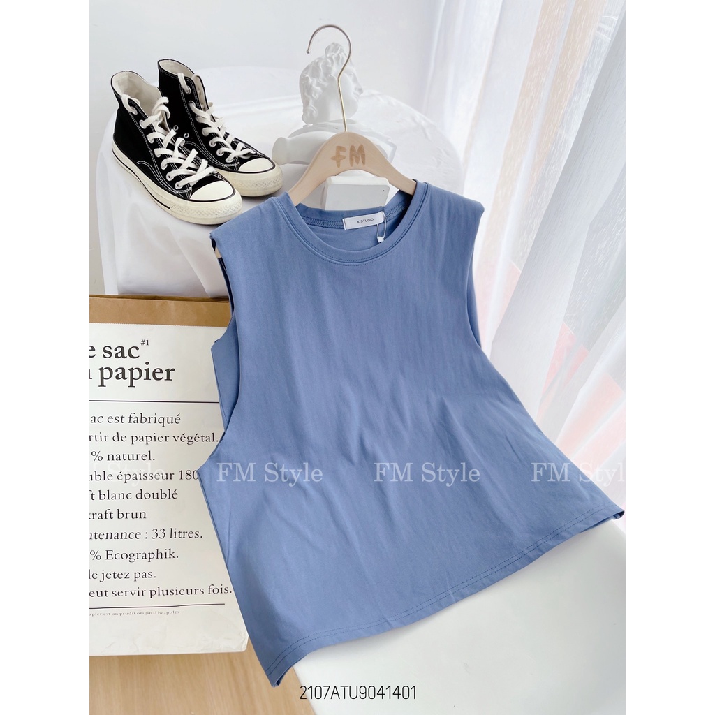 Áo thun ba lỗ nữ FM Style tanktop form rộng oversize vải thun lạnh cao cấp co giãn 4 chiều cá tính 21060664